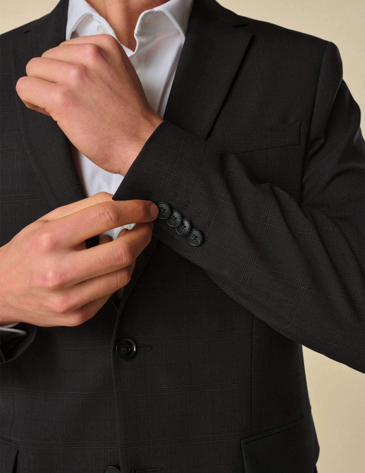 Essential Blazer Regular Black Check