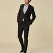 Essential Blazer Regular Black Check