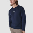 Supima Autograph Long-Sleeved T-shirt Navy