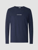 Supima Autograph Long-Sleeved T-shirt Navy