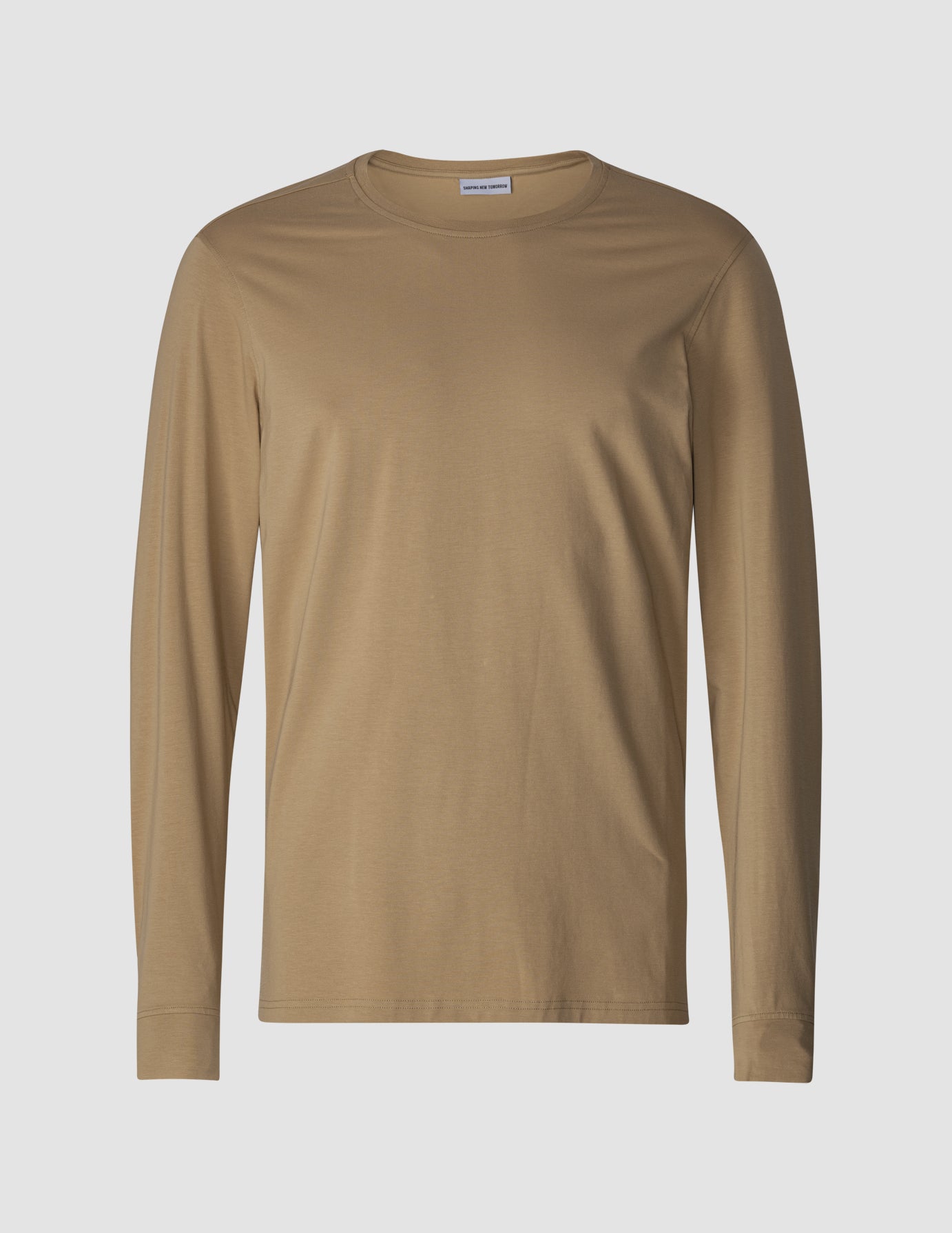 Supima Long-Sleeved T-Shirt Khaki