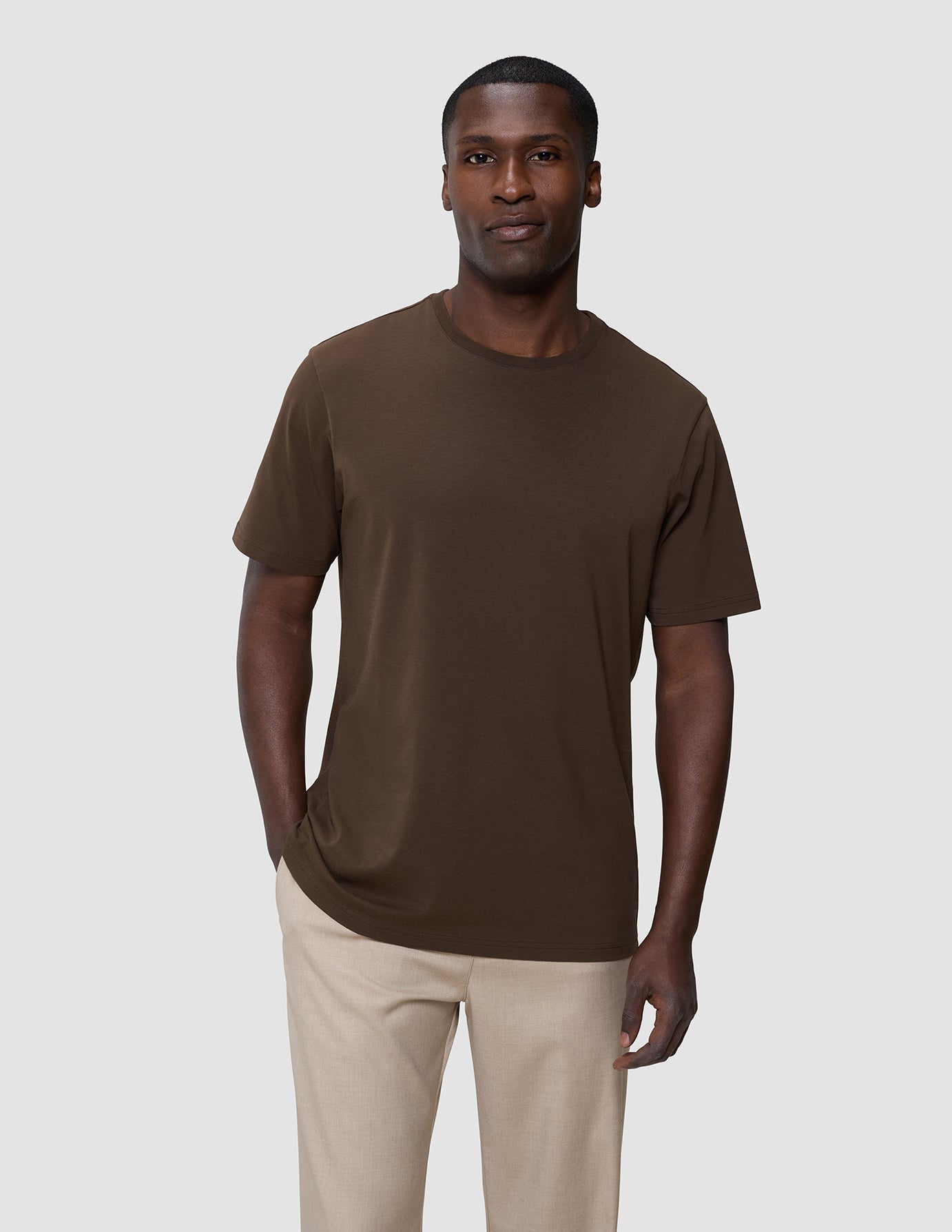 Supima T-shirt Saddle Brown