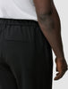Tech Linen Elastic Pants Black
