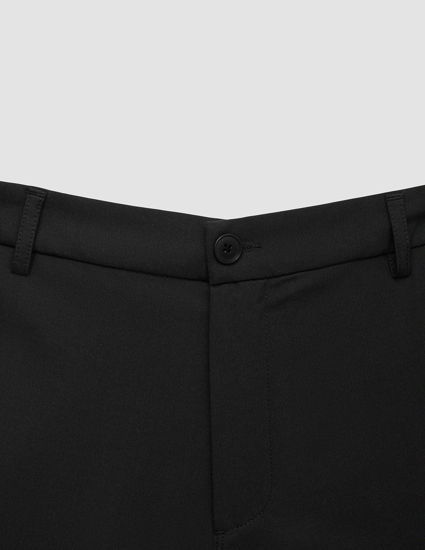 Tech Linen Elastic Pants Black