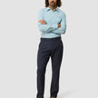 Tech Linen Elastic Pants Midnight Blue