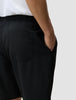 Tech Linen Elastic Shorts Black