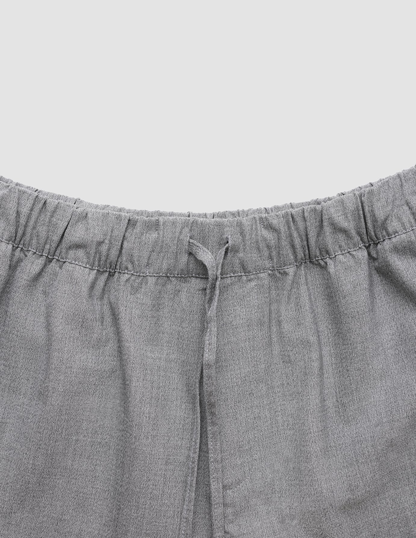 Tech Linen Elastic Shorts Charcoal
