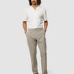 Tech Linen Elastic Pants Raw Beige
