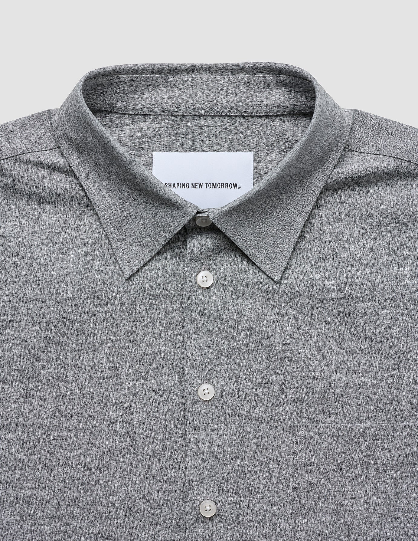 Tech Linen Casual Shirt Charcoal