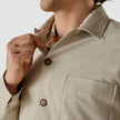 Tech Linen Overshirt Sandshell