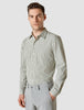 Tech Linen Casual Shirt Green Stripe