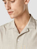 Tech Linen Bowling Short Sleeve Shirt Sandshell