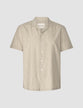 Tech Linen Bowling Short Sleeve Shirt Sandshell
