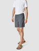 Tech Linen Elastic Shorts Navy