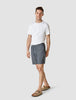 Tech Linen Elastic Shorts Navy