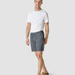 Tech Linen Elastic Shorts Navy