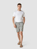 Tech Linen Elastic Shorts Charcoal