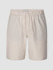 Tech Linen Elastic Shorts Sandshell Stripe