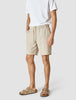 Tech Linen Elastic Shorts Sandshell