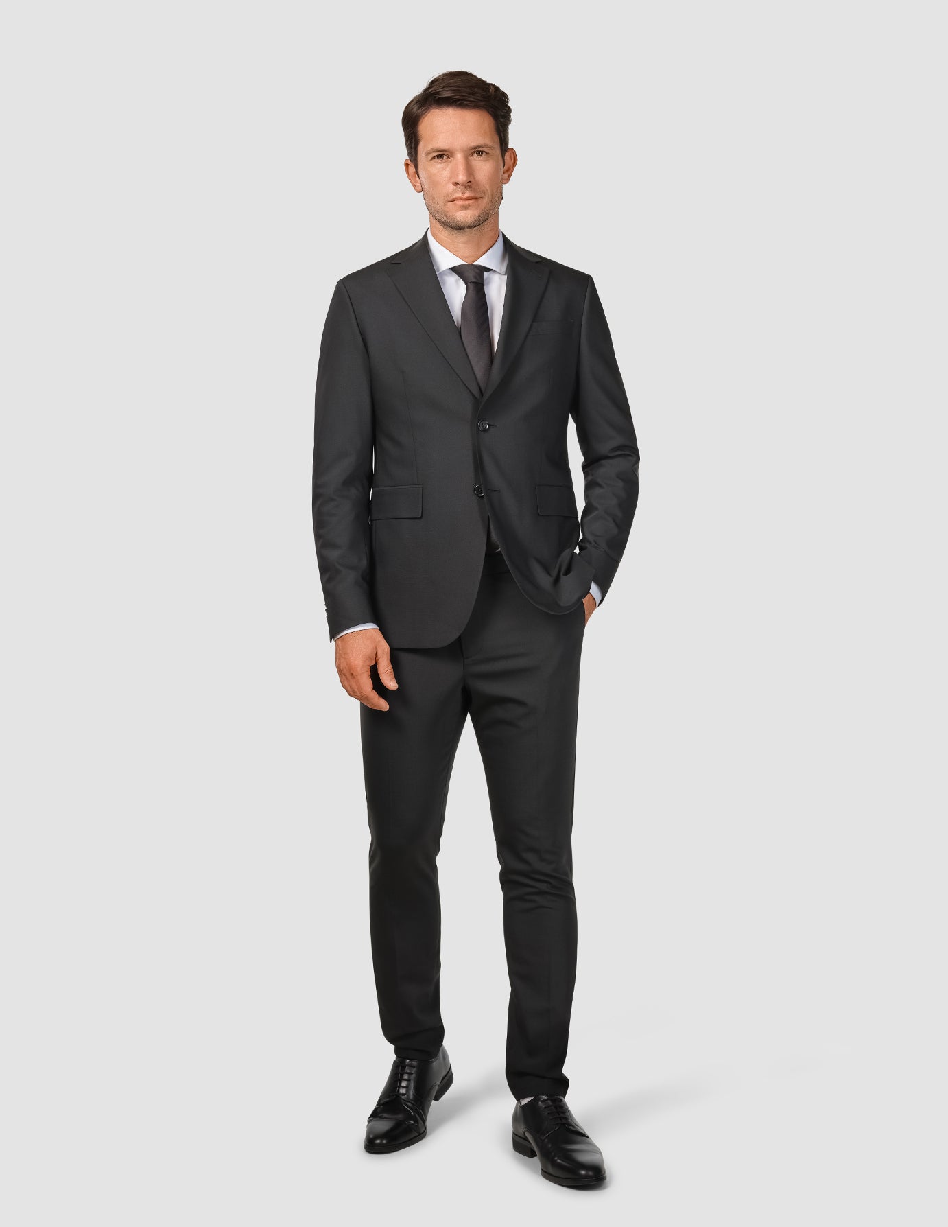 Tech Wool Blazer Black Slim