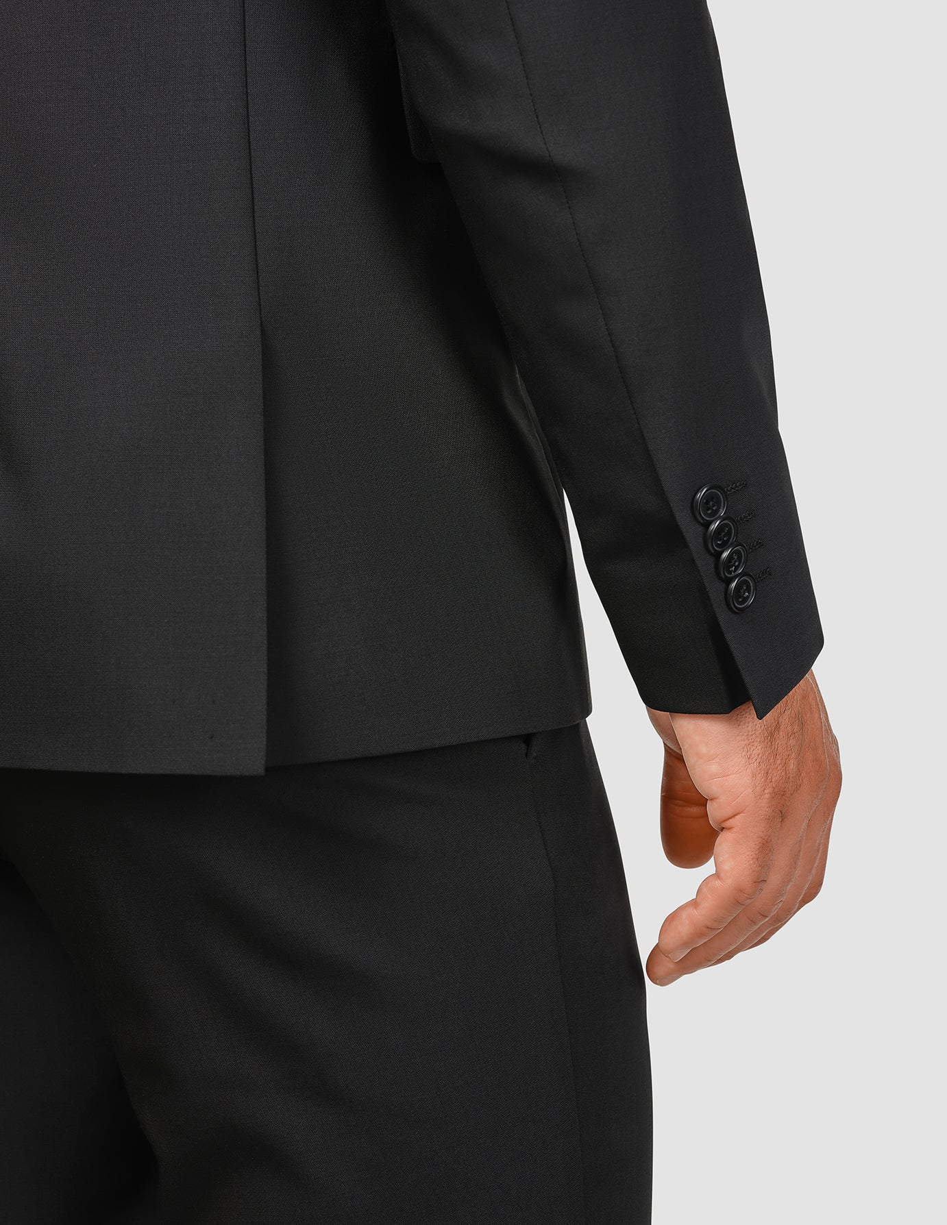 Tech Wool Blazer Black Slim