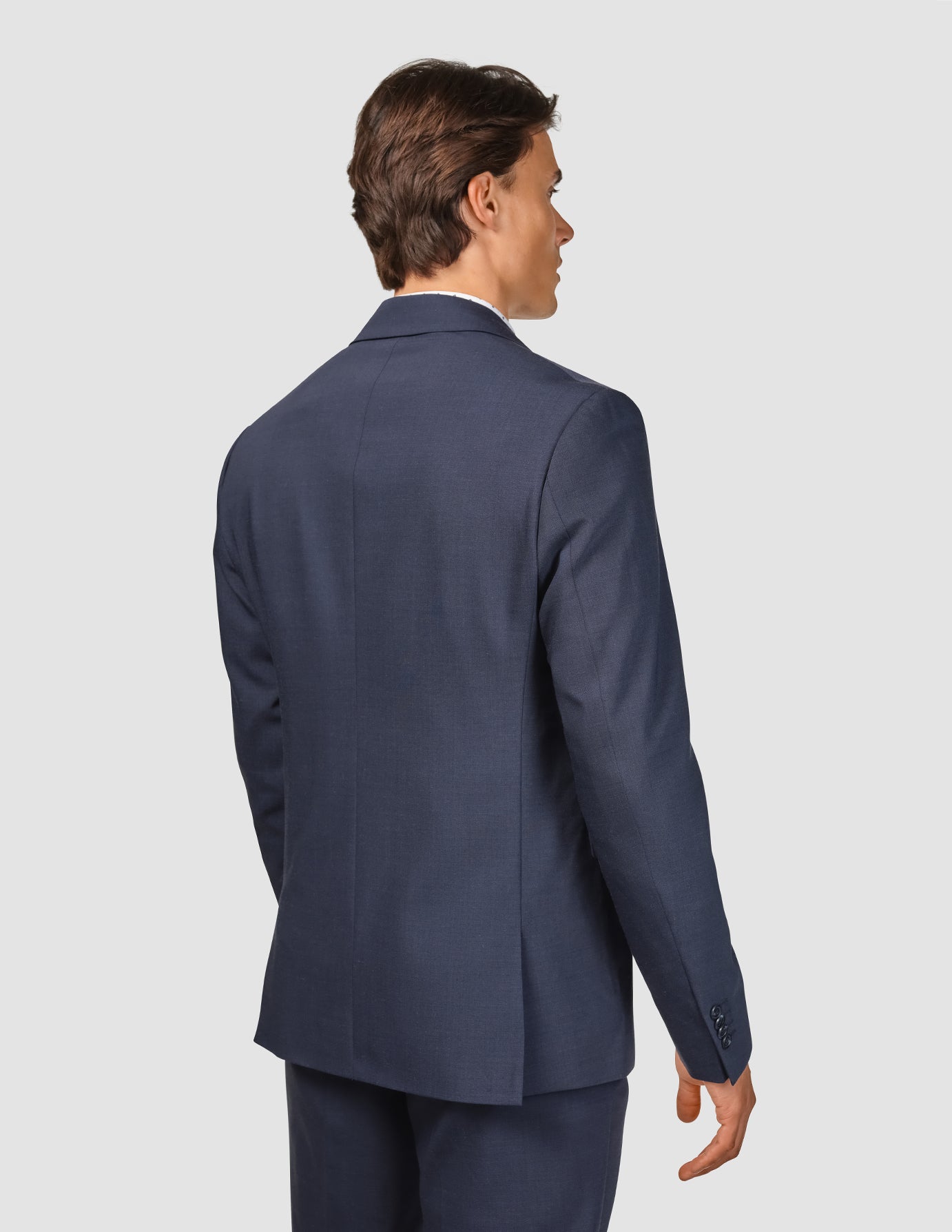 Tech Wool Blazer Navy Slim