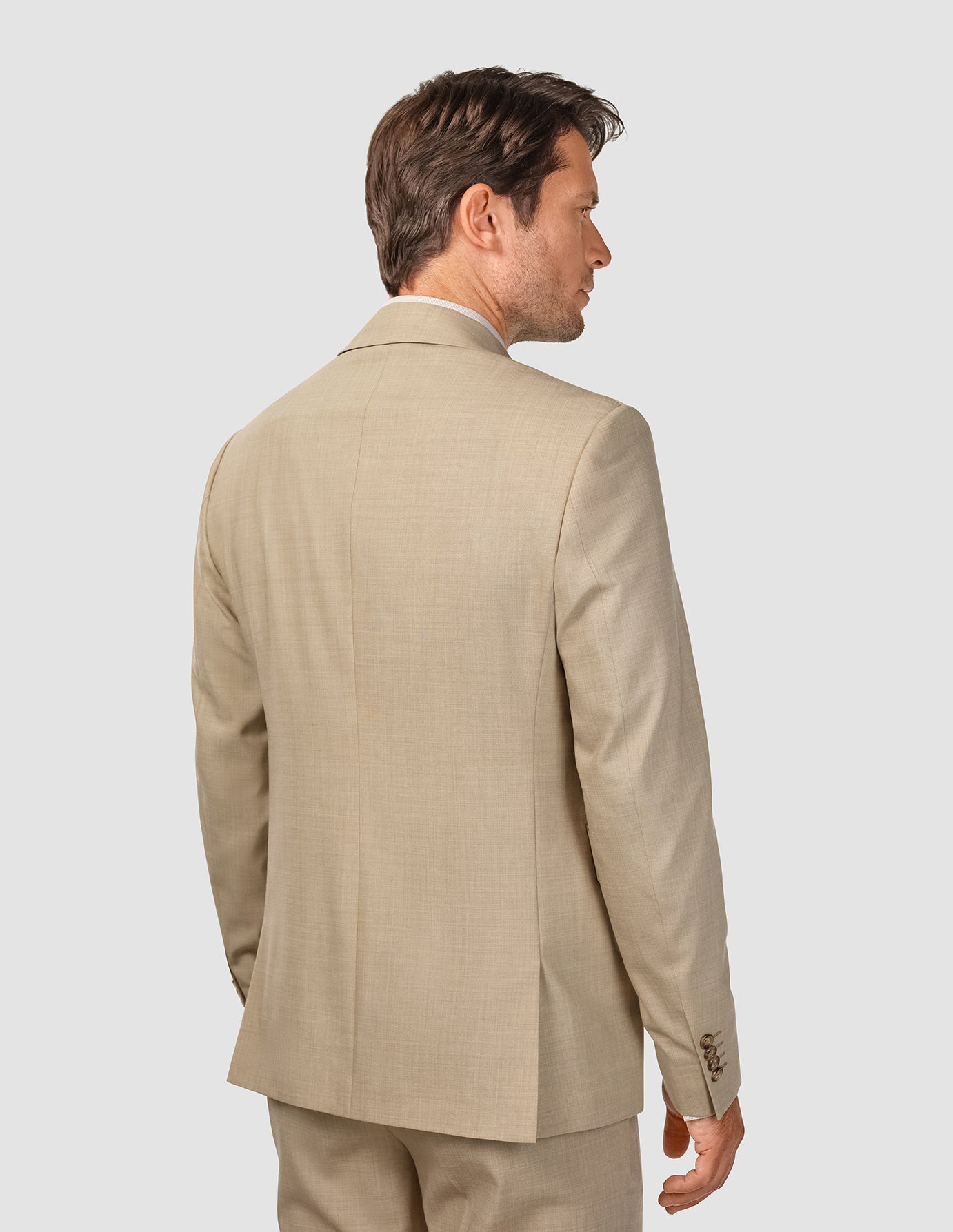 Tech Wool Blazer Sand Slim