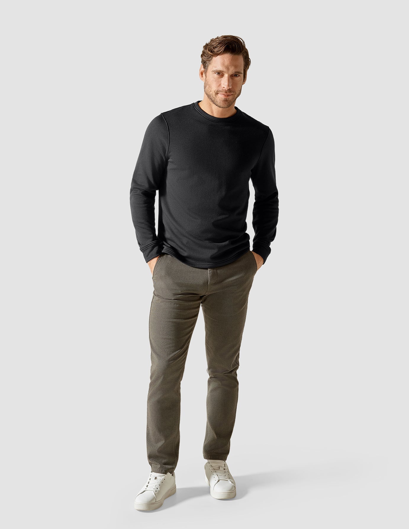 Tech Wool Crewneck Black