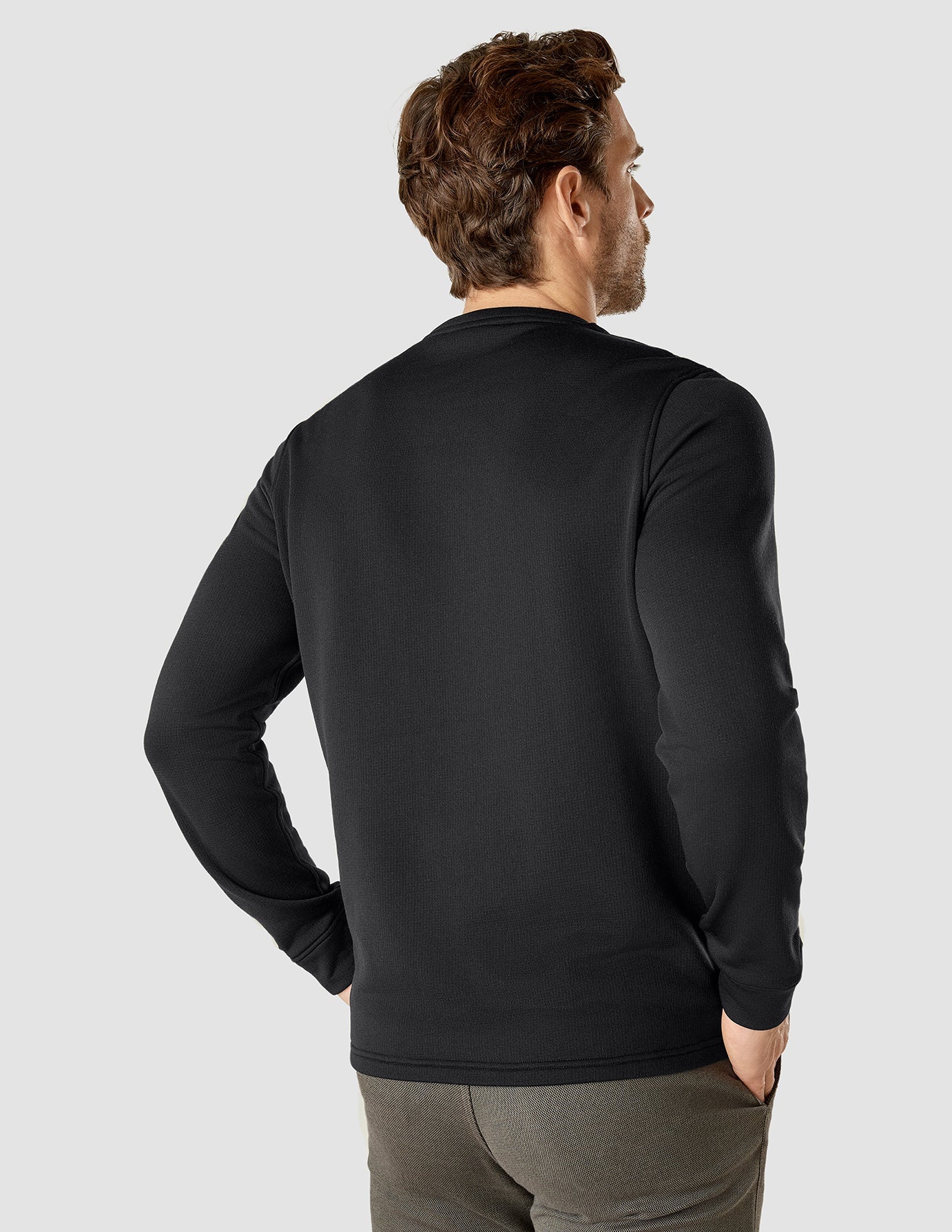 Tech Wool Crewneck Black