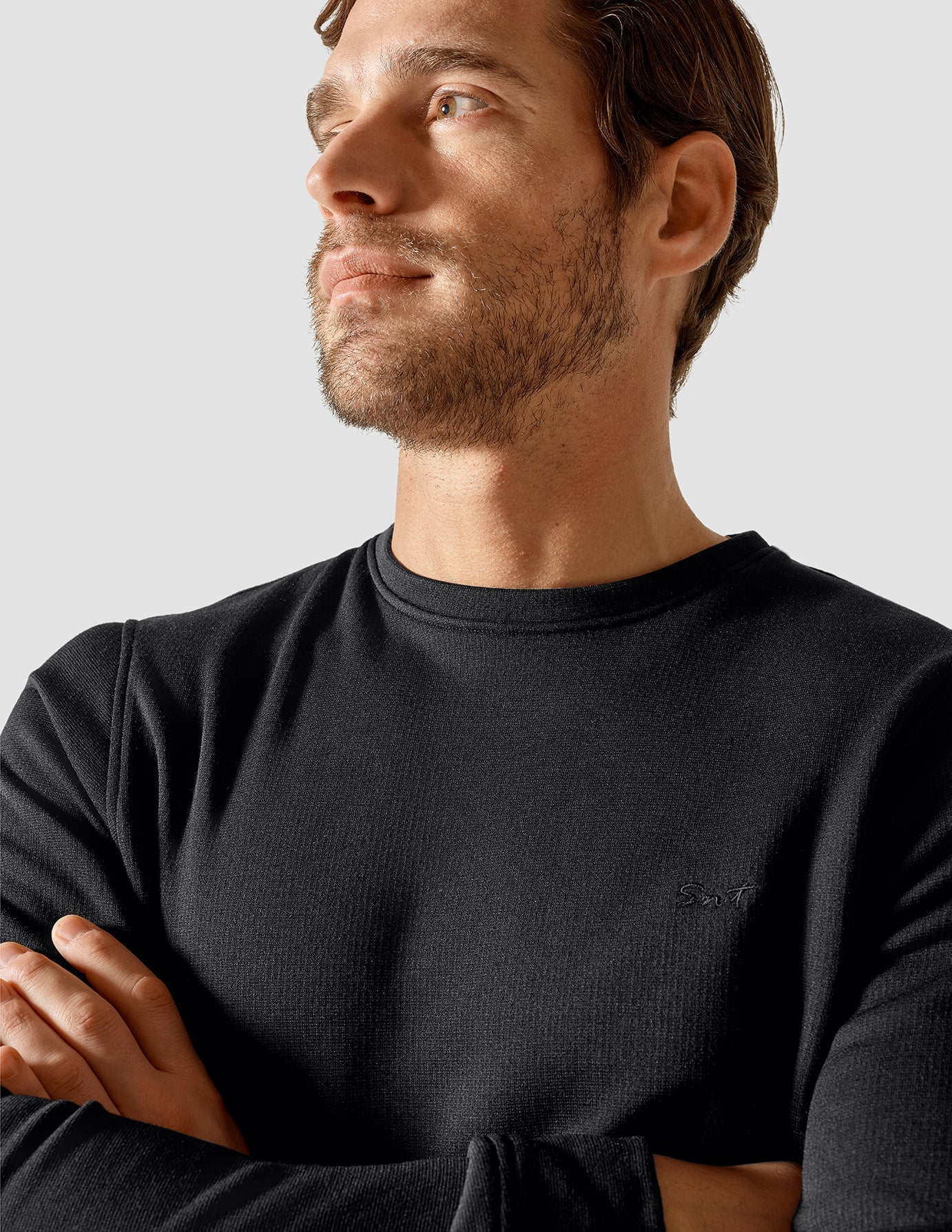 Tech Wool Crewneck Black