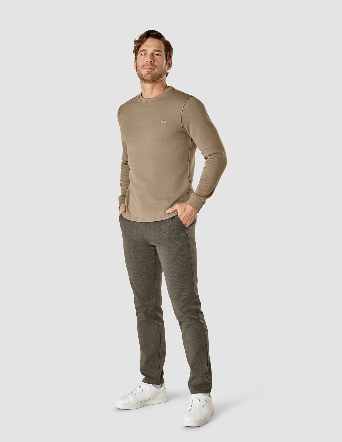 Tech Wool Crewneck Khaki