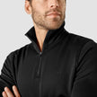 Tech Wool Half Zip Black