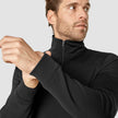 Tech Wool Half Zip Black