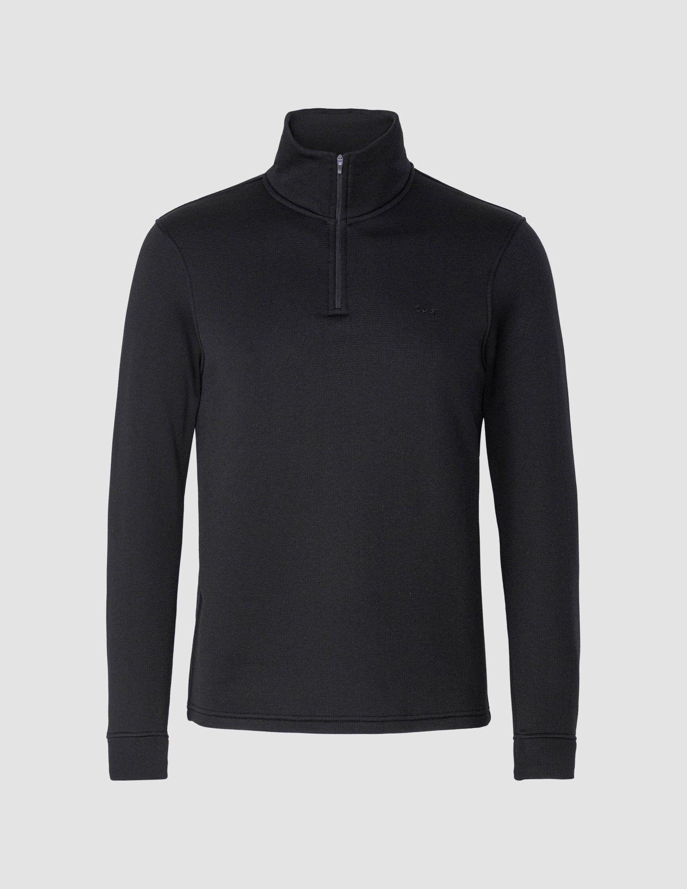 Tech Wool Half Zip Black