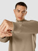 Tech Wool Half Zip Khaki