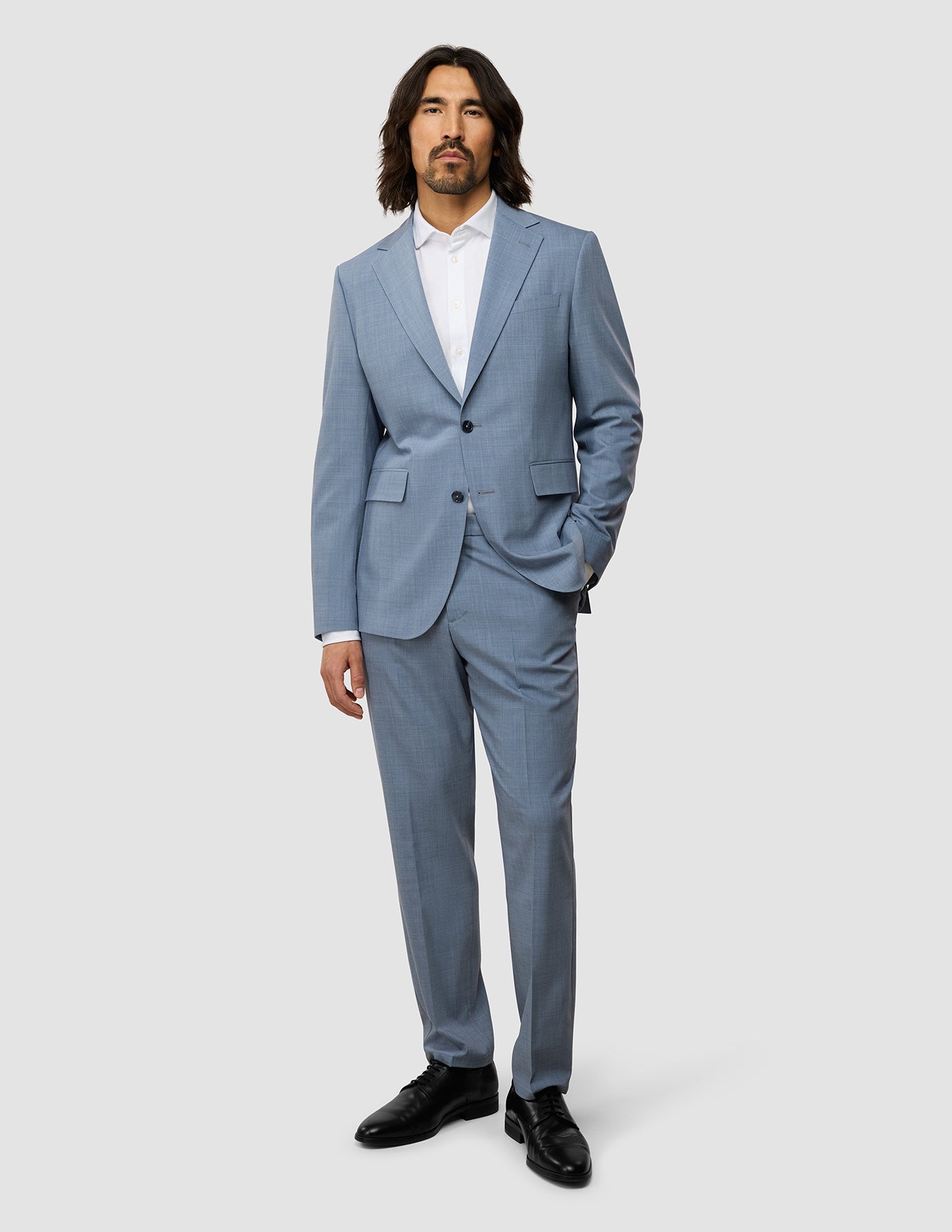 Tech Wool Suit Light Blue