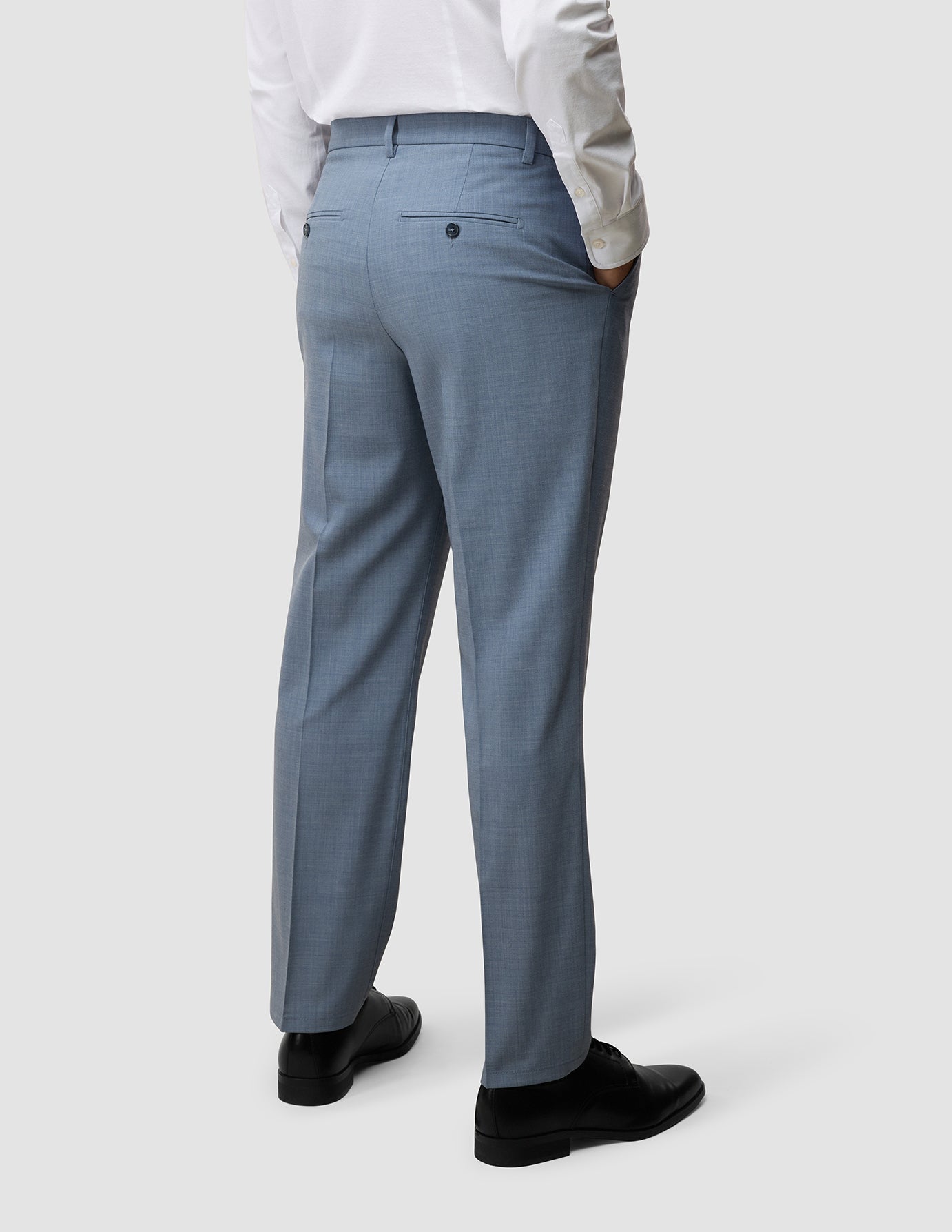 Tech Wool Suit Pants Regular Light Blue