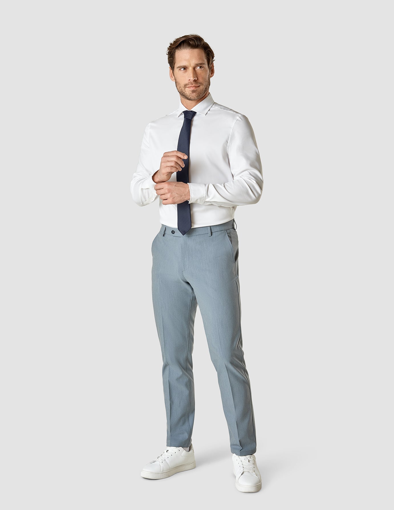 Tie Herringbone Navy