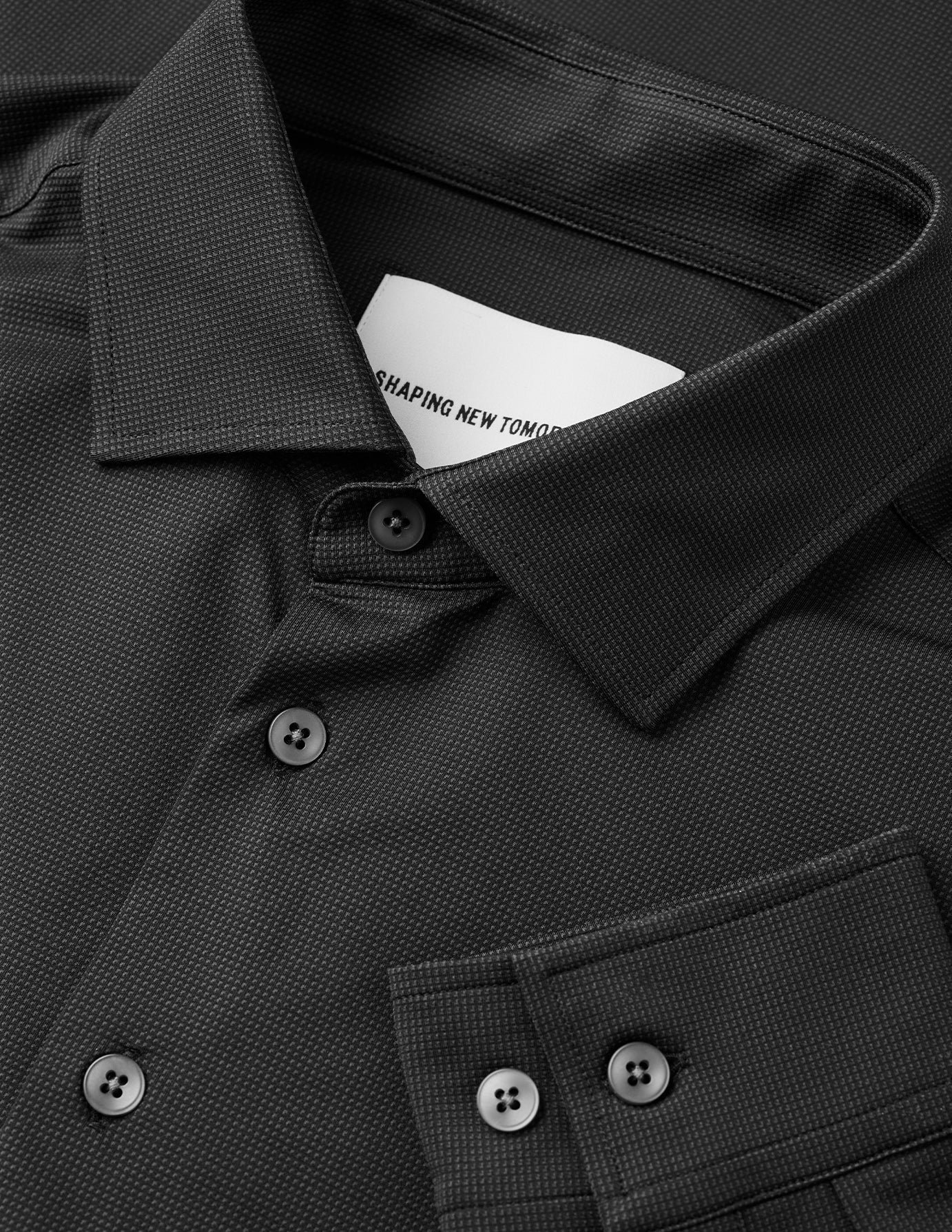 Travel Shirt Black Regular