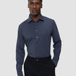Travel Shirt Dark Navy Slim