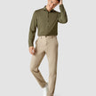 Travel Shirt Remote Green Slim