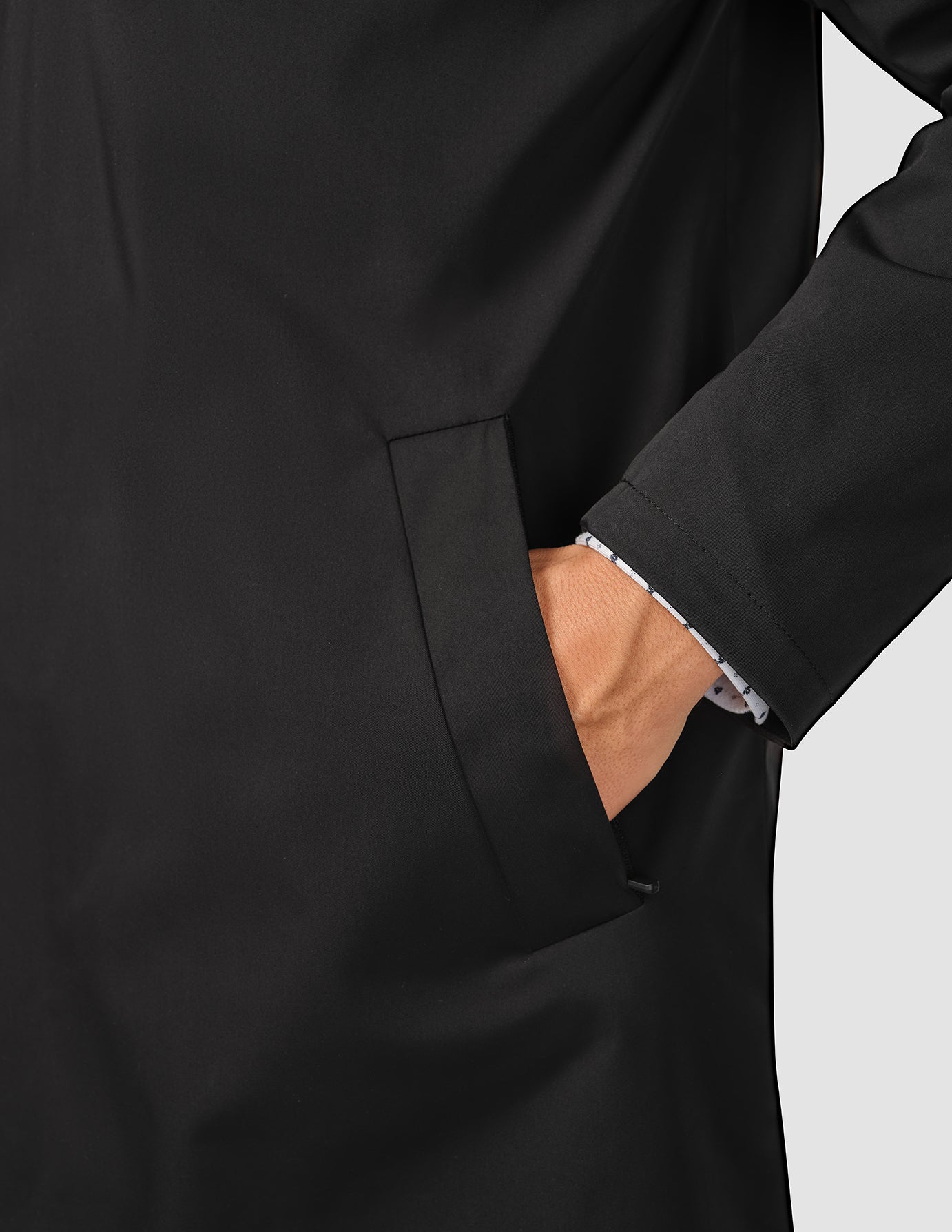 Waterproof Trench Coat Black