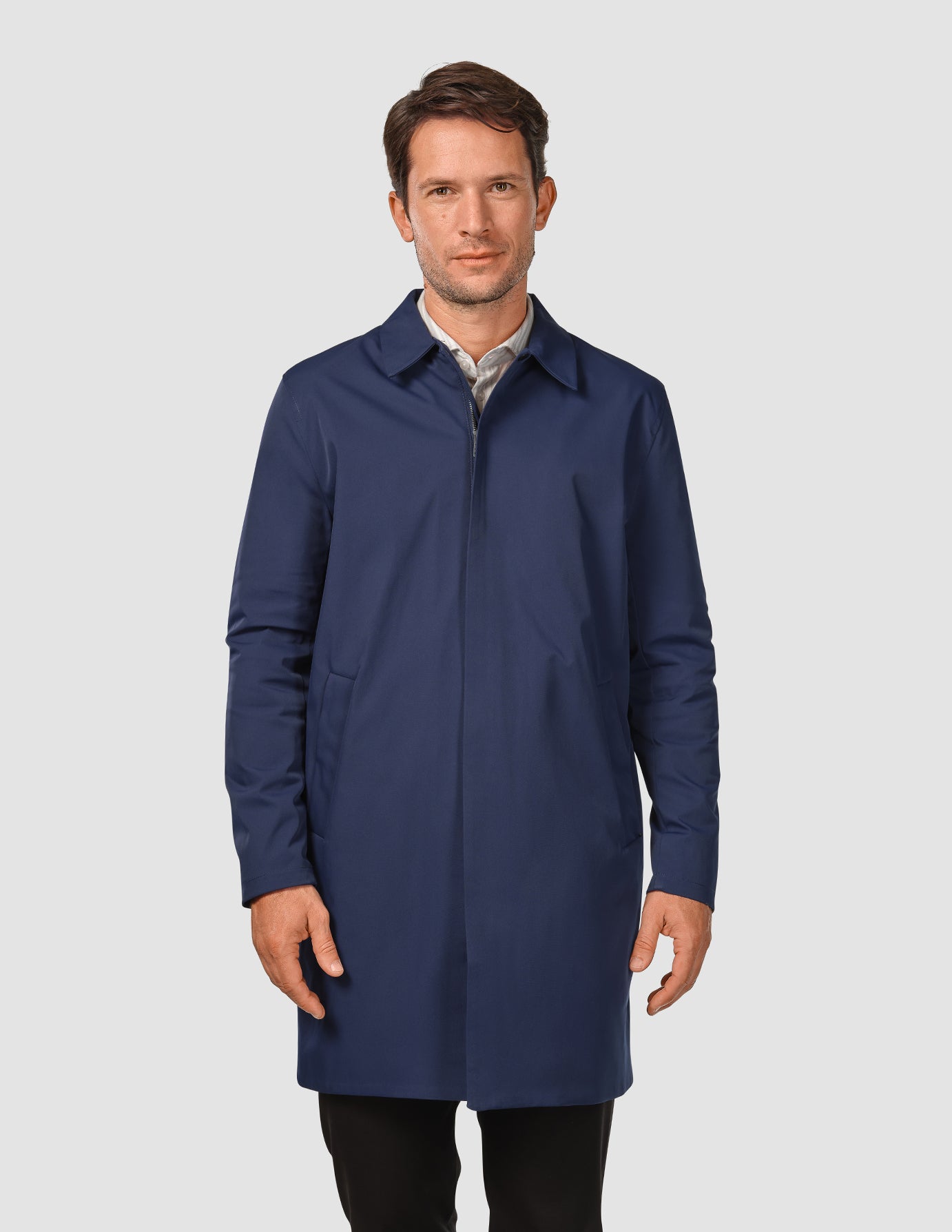 Waterproof Trench Coat Navy