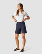 Linen Shorts Navy