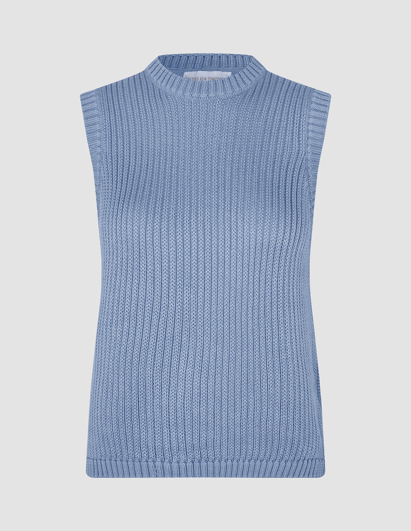 Women's Structured Knit Top Serenity Blue