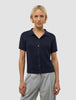 Women's Structured Polo Navy