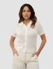 Women's Structured Polo Off White