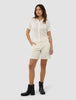 Women's Structured Polo Off White