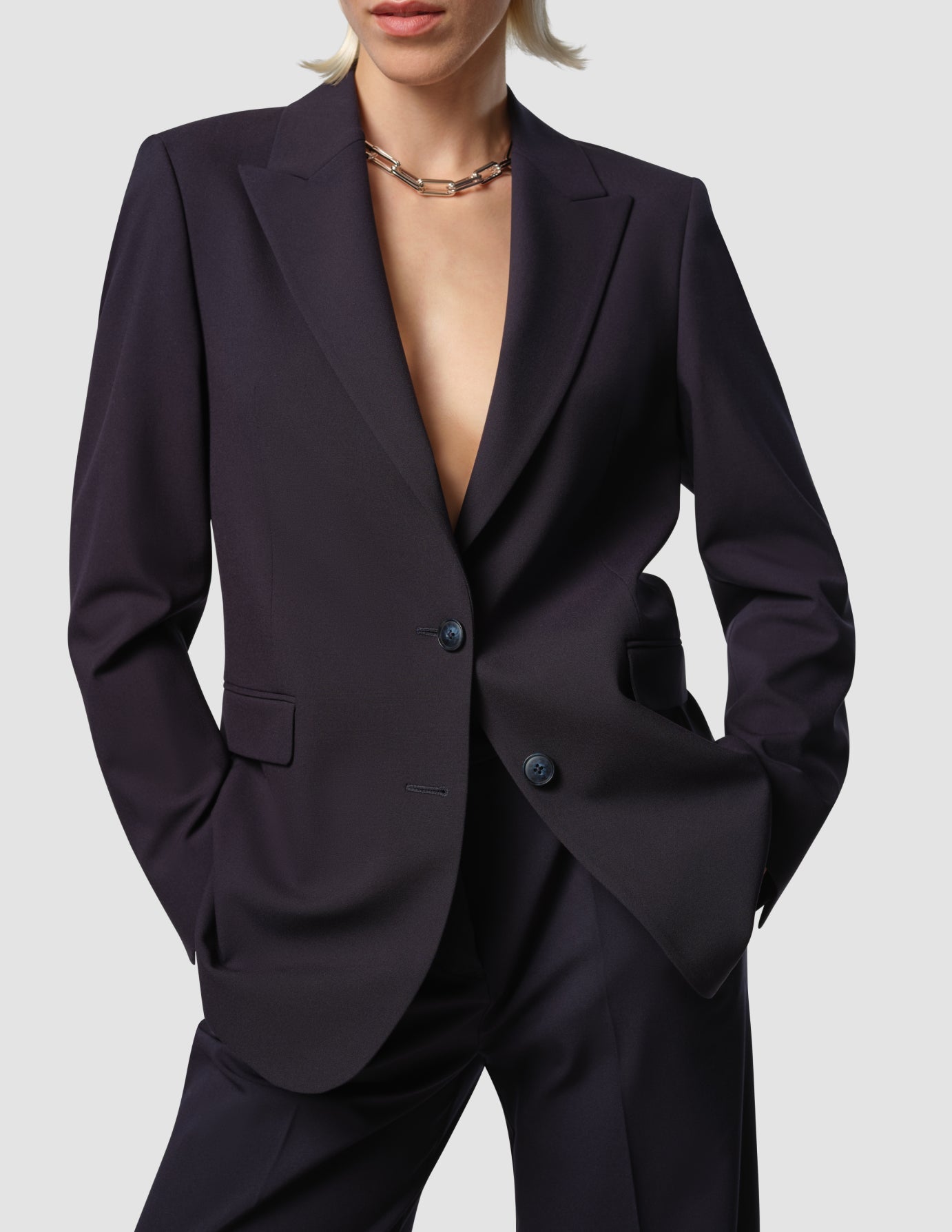Essential Suit Midnight Blue Blazer & Wide Pants