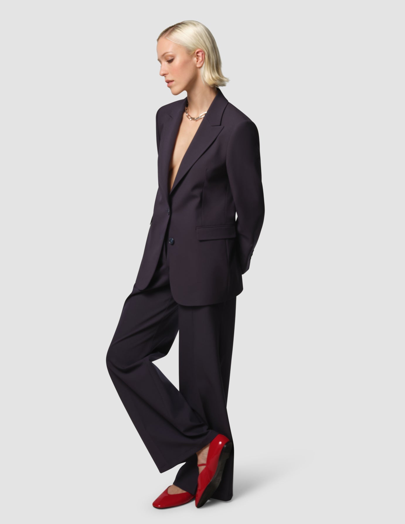 Essential Suit Midnight Blue Blazer & Wide Pants